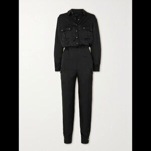 MARIKA VERA Penny Satin Jumpsuit In Black Size XS